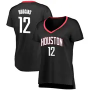 Fast Break Black Trevor Hudgins Women's Houston Rockets Fanatics Branded Jersey - Statement Edition