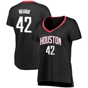 Black Nene Hilario Women's Houston Rockets Fanatics Branded Fast Break Jersey - Statement Edition